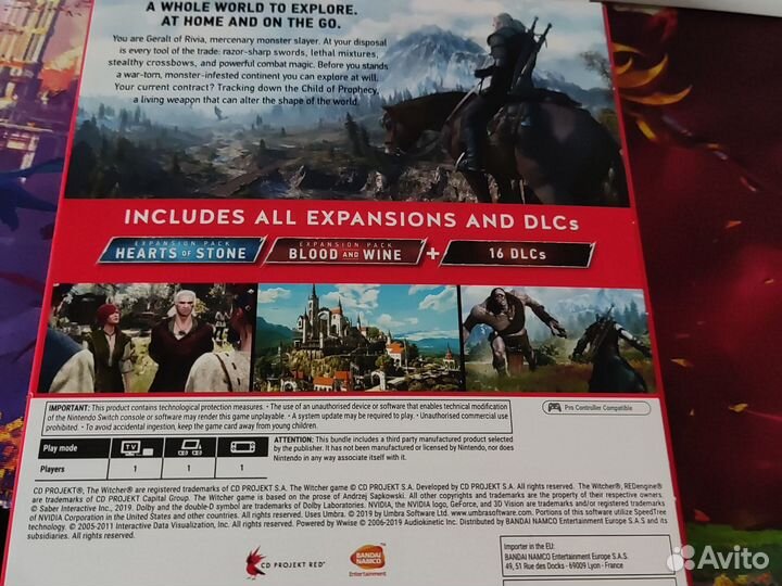 Ведьмак 3 nintendo switch