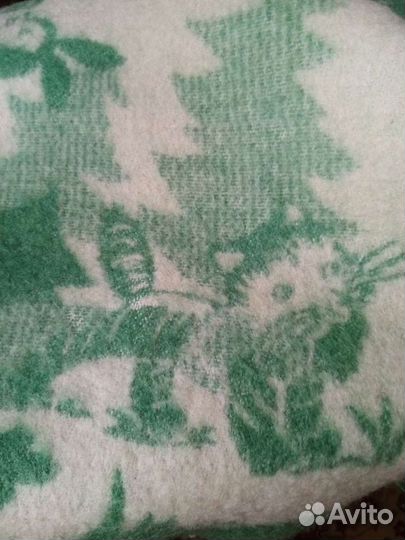 Одеяло детское чистошерстяное