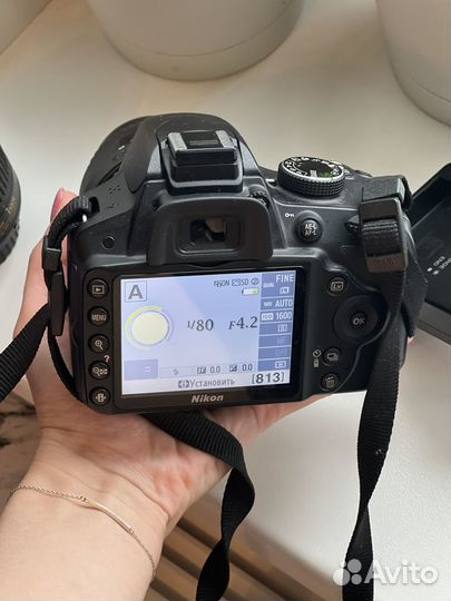 Зеркальный фотоаппарат Nikon d3200 + 2 объектива
