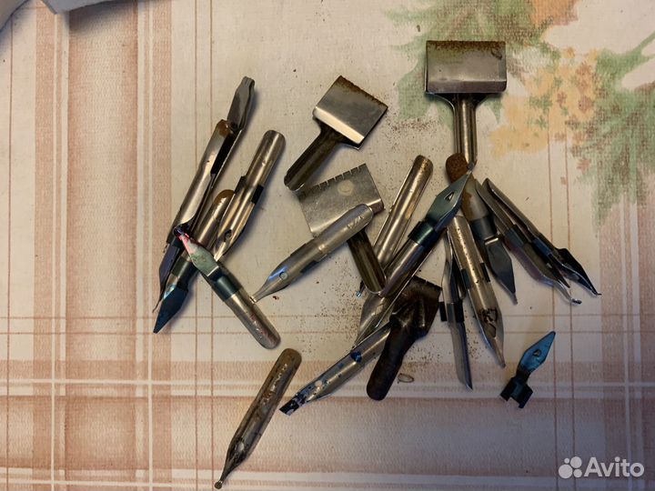 Готовальня СССР, перья, циркуль