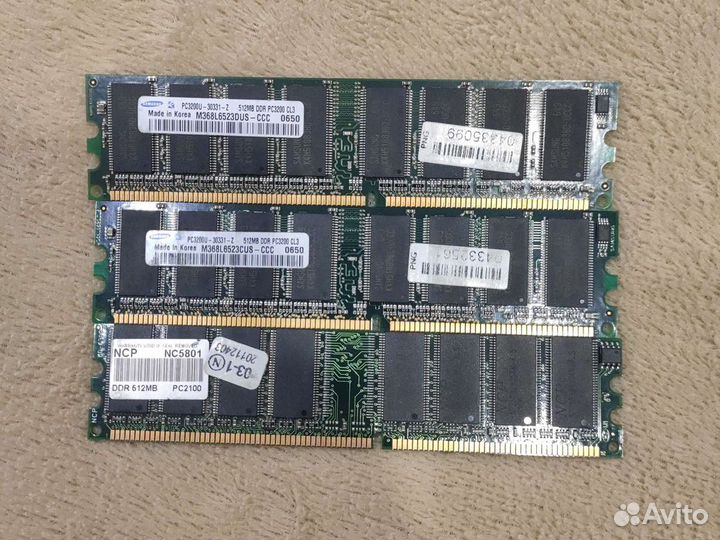 Dimm Samsung PC3200U-30331-Z 512mb