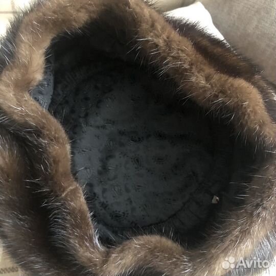 Шапка норковая берет ремень кожаный