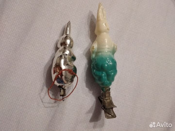 Елочные игрушки стекло СССР