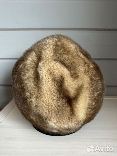 Норковый мягкий берет женский размер единый