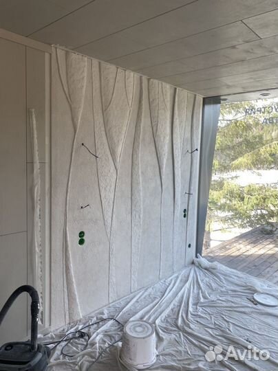 Барельеф скала замша шелк микроцемент бетон