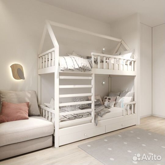 Кровать двухьярусная двухэтажная