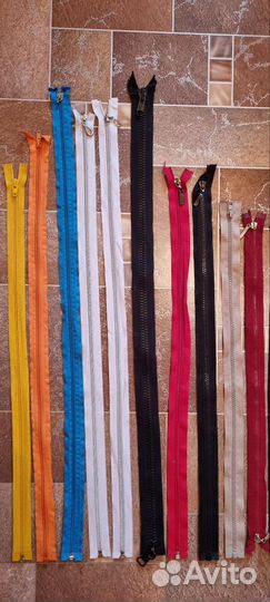Молнии новые,разъемные,неразъемные разной длины