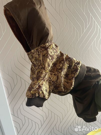 Комбинезон- дождевик для собак мелких пород