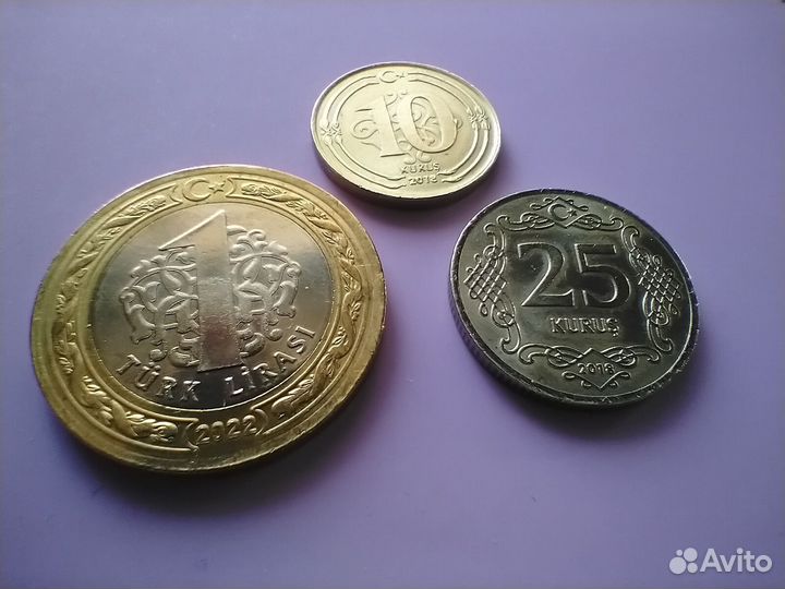 Набор монет Турция, 4 шт
