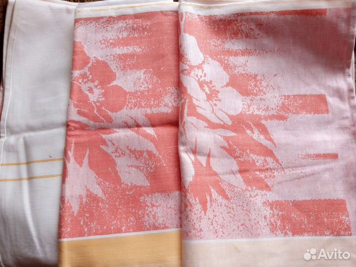 Кухонные полотенца СССР, жаккардовые, лен