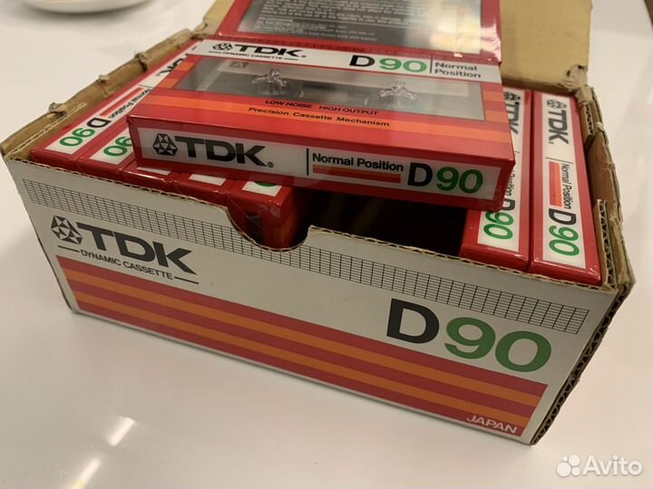 Аудиокассеты TDK D90, 1982 год