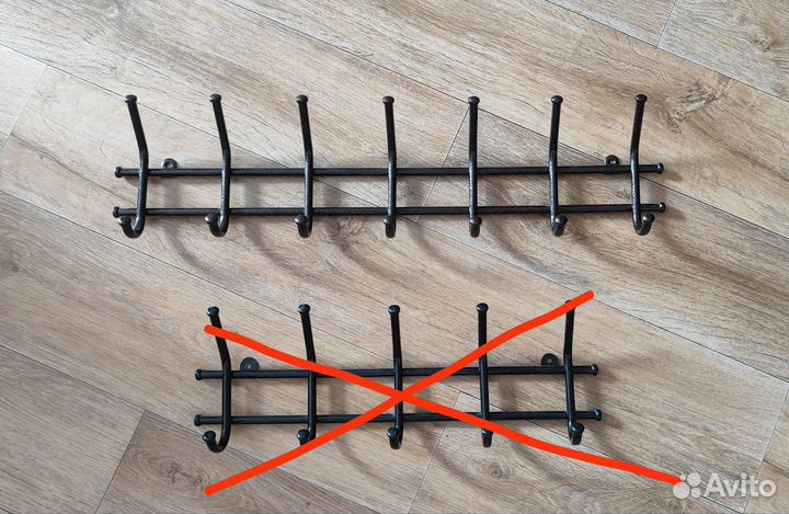 Вешалка настенная металлическая