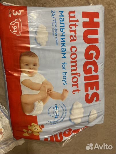 Памперсы подгузник huggies 3