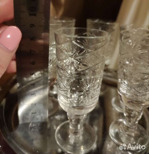 Рюмки хрустальные СССР 6 шт