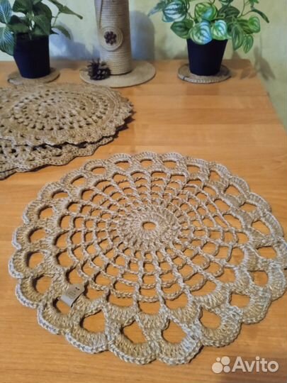 Вязаные изделия из джута