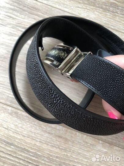 Ремень мужской из кожи ската