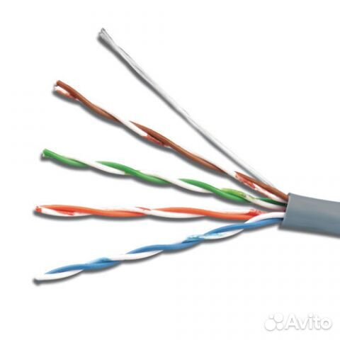 Кабель UTP 4PR 24AWG CAT5e 305м медь