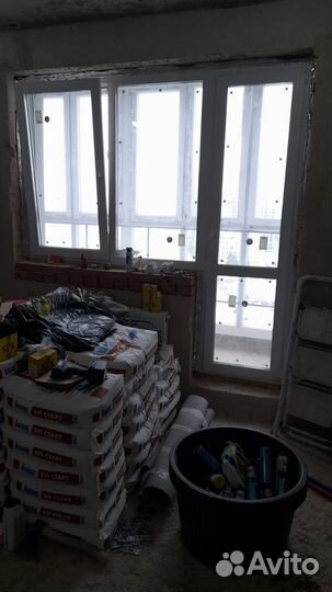 Окно пластиковое с балконной дверью