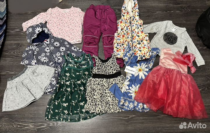 Огромный пакет вещей для девочки 104