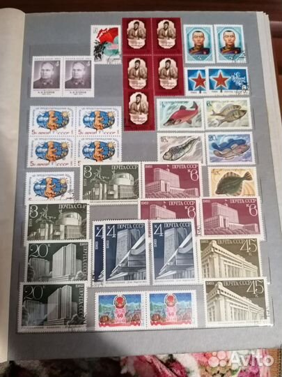 Марки СССР и зарубежные, большая коллекция