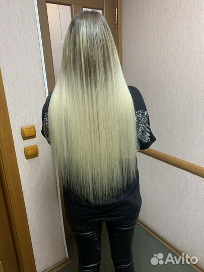 Наращивание цветных прядей