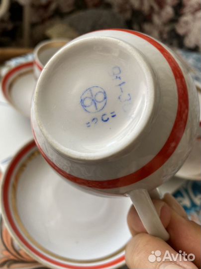 Чашка с блюдцем СССР раритет винтаж