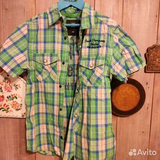 Фирменные рубашки на 7-9 лет