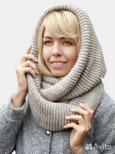 Шарф шапка снуд