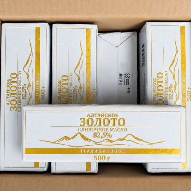 Масло сливочное 82,5% «Алтайское золото» 500 г