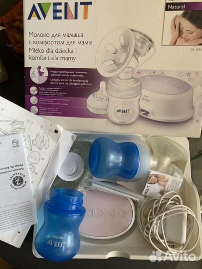 Молокоотсос avent электрический