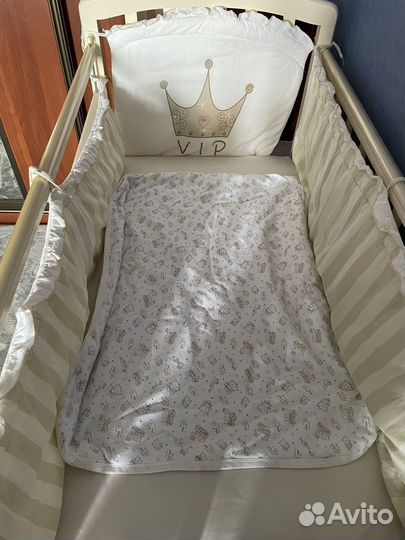 Детская кровать с матрасом бу