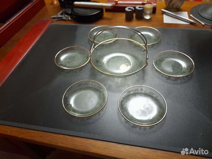 Десертный набор стекло СССР
