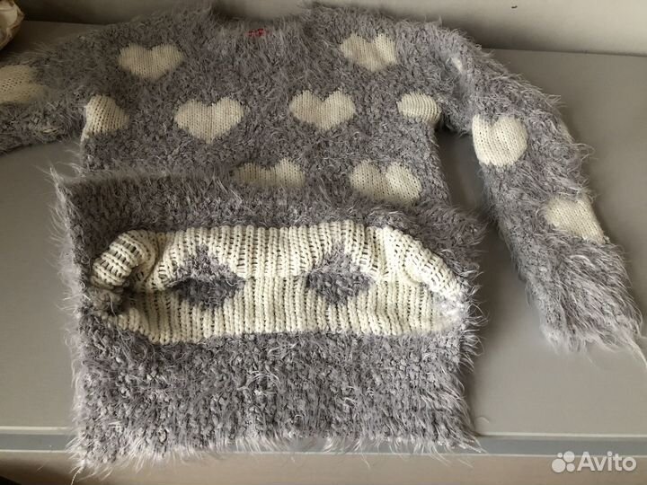 Кофта для девочки 140 теплая