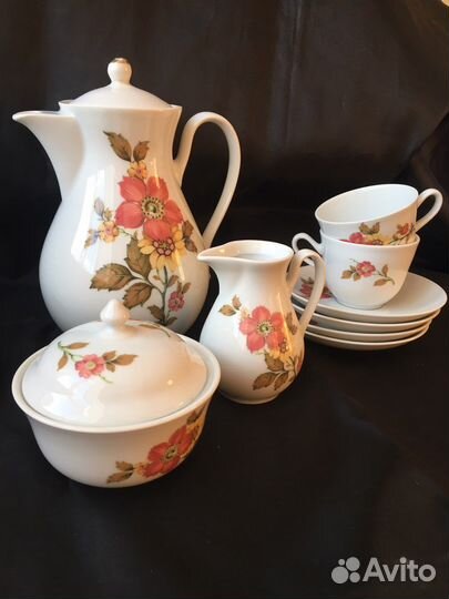 Кофейный сервиз Bohemia Чехословакия