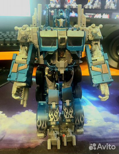 Transformers Movie Optimus Prime Leader 2007 Blue