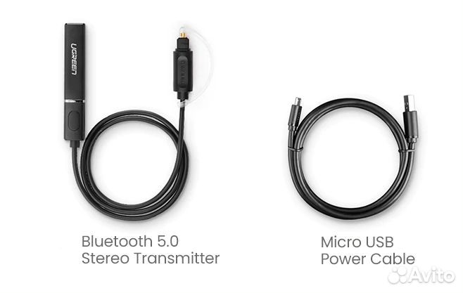 Bluetooth-передатчик ugreen 5.0 Optical spdif