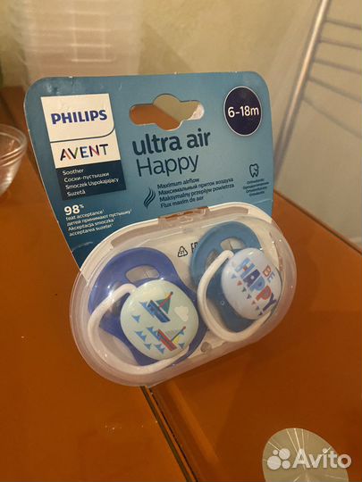 Соска пустышка philips avent 6 18