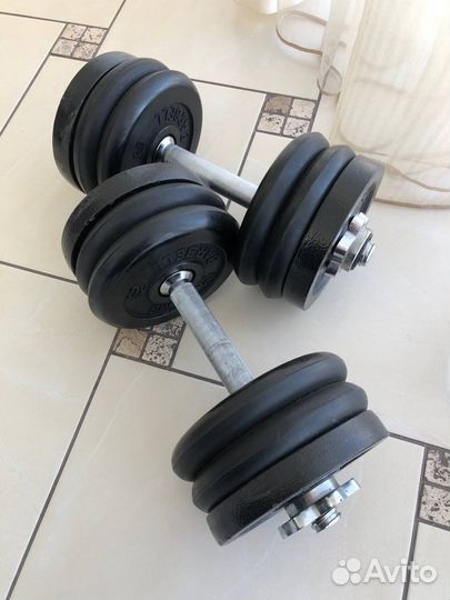 Гантели разборные обрезиненные 32 кг