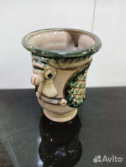 Редкая керамическая ваза гжель