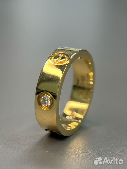 Кольцо Cartier Love обручальное золото