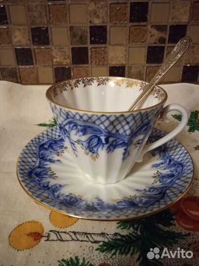 Чайная пара лфз кобальт