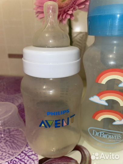 Бутылочки для кормления dr browns и avent