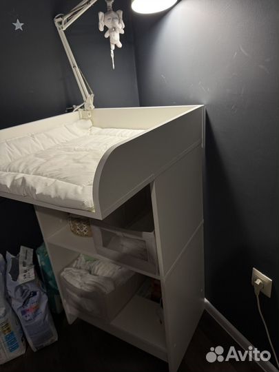 Пеленальный комод белый бу
