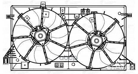 Э/вентилятор охл. (с кожухом) LFK2549 luzar
