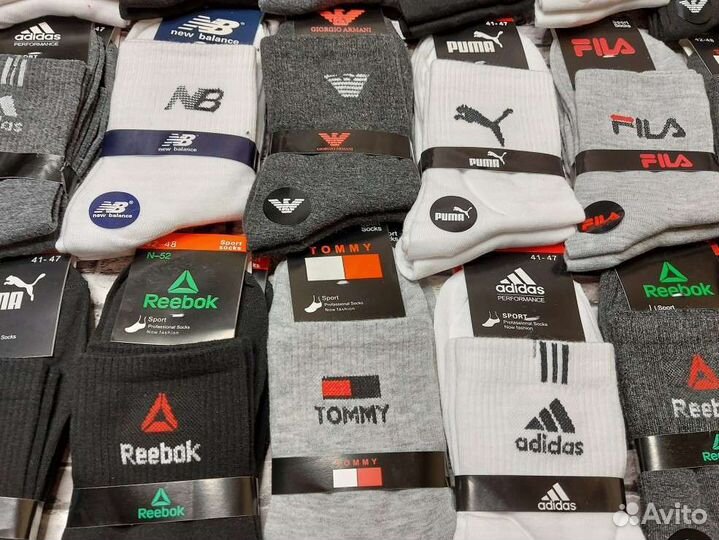 Носки Nike Adidas Puma Reebok