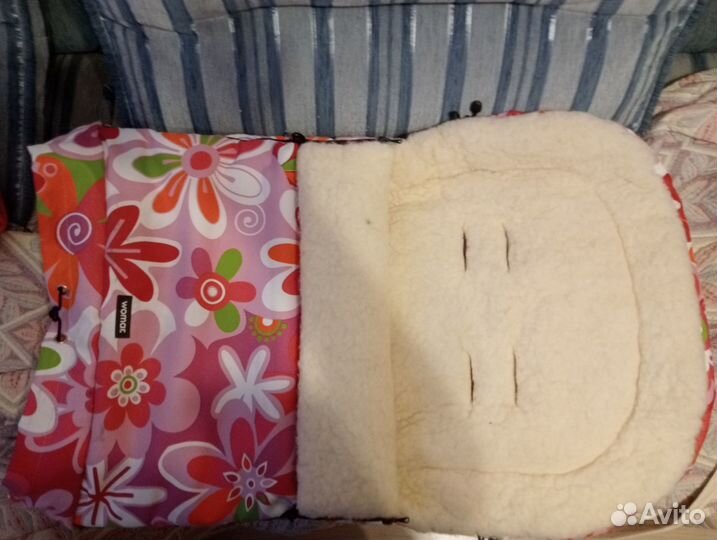 Зимний конверт в коляску на овчине до 3 лет