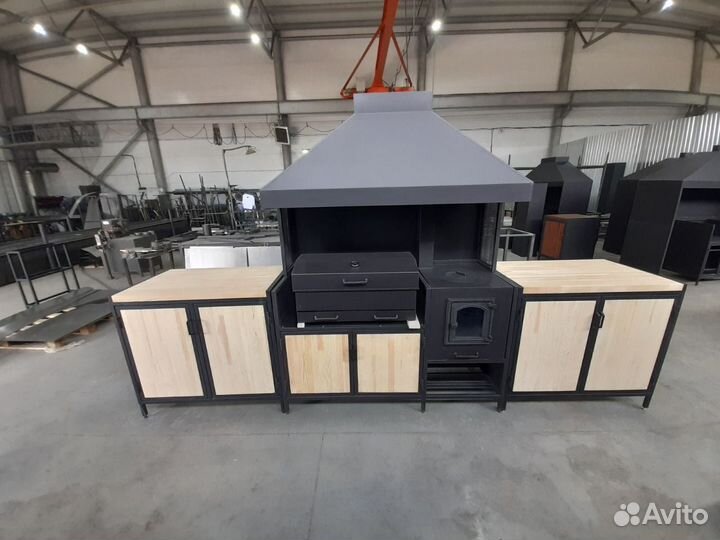 Мангальный комплекс, мангал, коптильня