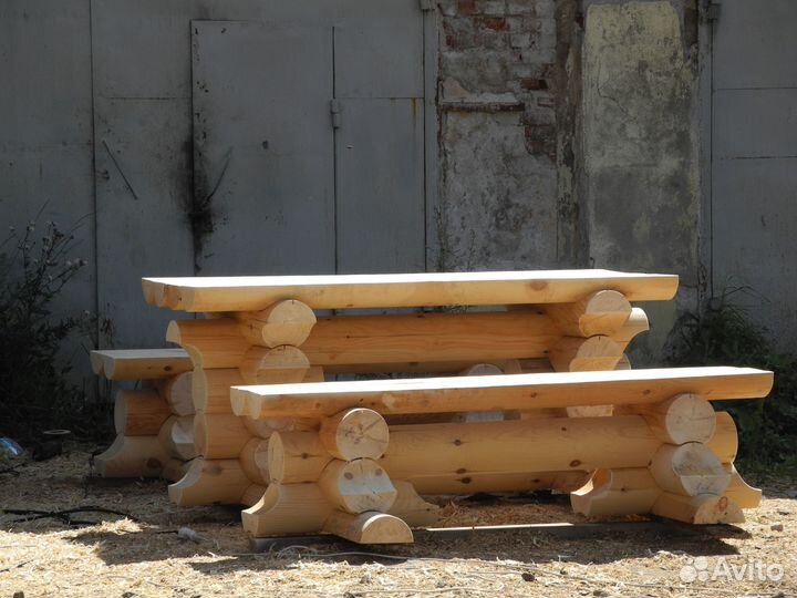 Мебель из оцилиндрованного бревна