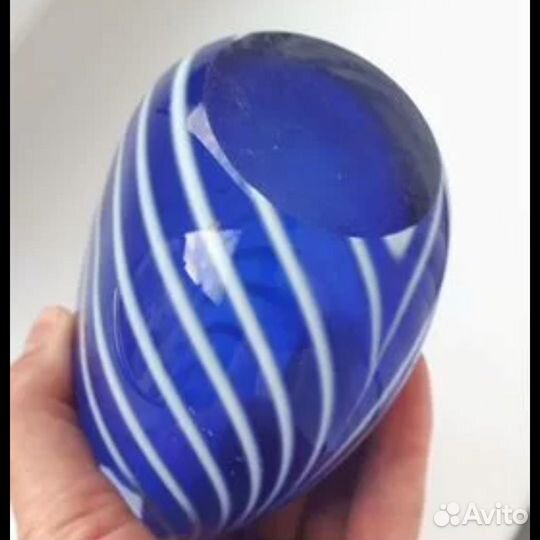 Ваза из мурановского стекла.(Италия) 14 см