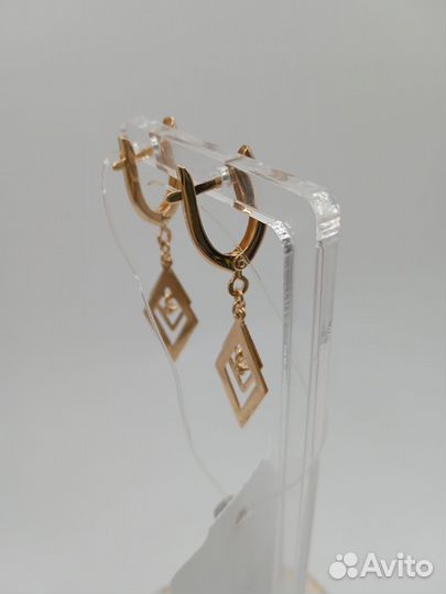 Золотые серьги 585 пробы. Арт 128